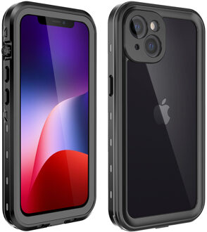 Redpepper Dot Plus Waterproof Backcover voor de Apple iPhone 13 - Zwart