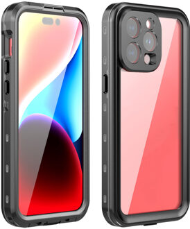 Redpepper Dot Plus Waterproof Backcover voor de Apple iPhone 15 Pro Max - Zwart