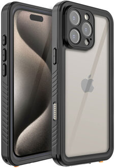 Redpepper Dot Plus Waterproof Backcover voor de Apple iPhone 16 Pro Max - Zwart