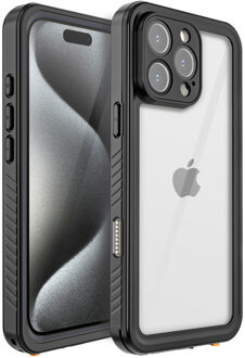Redpepper Dot Plus Waterproof Backcover voor de Apple iPhone 16 Pro - Zwart