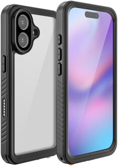 Redpepper Dot Plus Waterproof Backcover voor de Apple iPhone 17 - Zwart