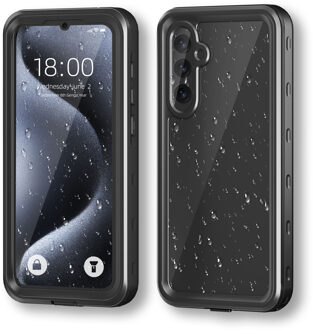 Redpepper Dot Plus Waterproof Backcover voor de Samsung Galaxy A35 - Zwart