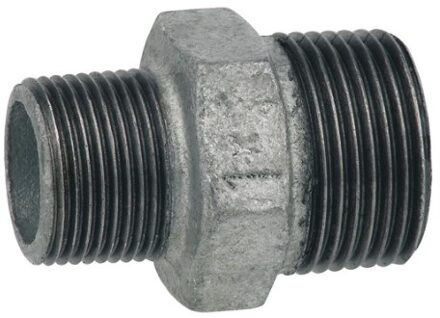 Reduceerkoppeling van smeedbaar ijzer, verzinkt, 1/2"ET x 3/8"ET, (245) (5x) - 989791060