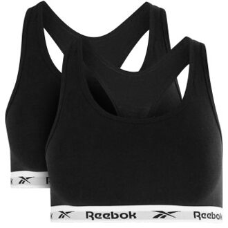 Reebok 2 stuks Frankie Seamless Crop Top * Actie * Zwart - X-Small