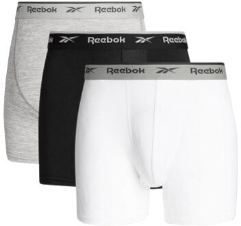 Reebok 3 stuks Ainslie Sports Trunk * Actie * Versch.kleure/Patroon,Zwart,Grijs - Small,Medium