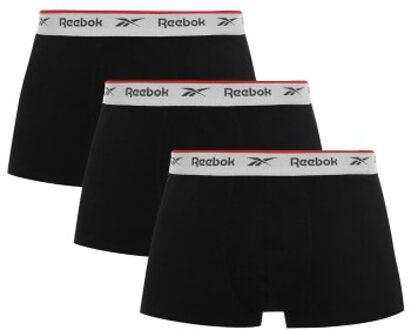 Reebok 3 stuks Ovett Trunk * Actie * Zwart - Small,Medium,Large,X-Large