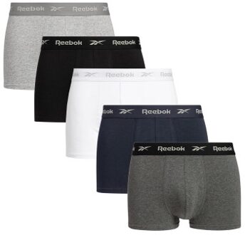 Reebok 5 stuks Boyes Trunk * Actie * Blauw,Versch.kleure/Patroon,Grijs - Small,Medium,Large
