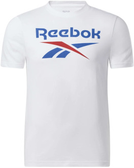 Reebok big logo shirt wit heren heren - M