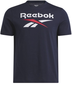 Reebok big logo shirt zwart heren heren blauw - XL