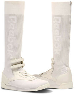 Reebok Classic Freestyle Hi Ultraknit Damestrainers Slip On Schoenen Wit BS8666 - maat Gebroken wit