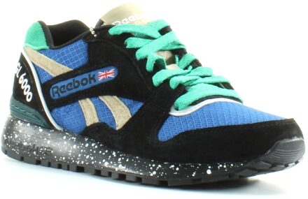 Reebok Classic GL 6000 Trail Zwart Synthetisch Heren Lace Up Trainers M49210 Blauw