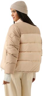Reebok Dames/Meisjes Omkeerbare Puffer Jacket (Havermout) - maat XL Crème