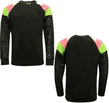 Reebok Dames RR Crew Neck Sweatshirt Trui Zwart S01460 A46A - maat L