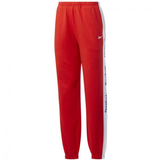 Reebok Dames te linear logo joggingbroek Rood