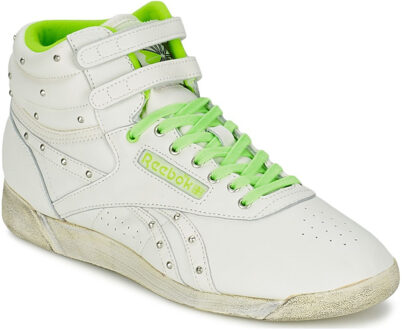Reebok Freestyle Hi Vintage Witte Damestrainers