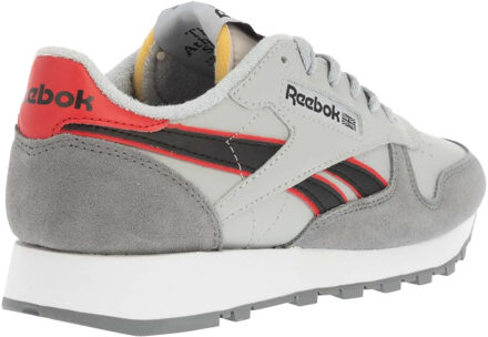 Reebok Heren Klassieke Leren Trainers (Puur grijs/Vector rood)