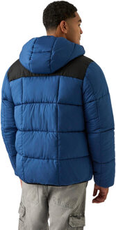 Reebok Heren Kleurblok Reversible Puffer Jacket (Blauw) - maat L