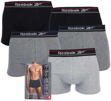 Reebok Heren-Reebok 5-pack sportbroek in zwart