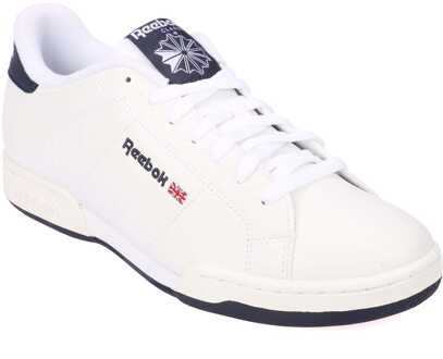 Reebok Heren Reebok NPC II SYN Sneakers in Wit Marineblauw - maat EU 40 / UK 6.5 Blauw en wit