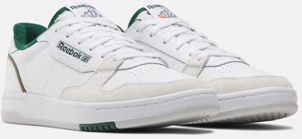 Reebok Heren Reebok Phase Court Sneakers in Wit Groen - maat