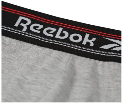 Reebok Heren sport boxershorts (5-pack) (Grijs/Zwart/Donkergrijs)