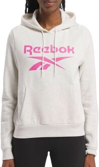 Reebok Identity Big Logo Fleece Hoodie Dames off white - roze - M