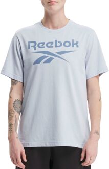 Reebok Identity Big Stacked Logo Shirt Heren lichtblauw - blauw - XL