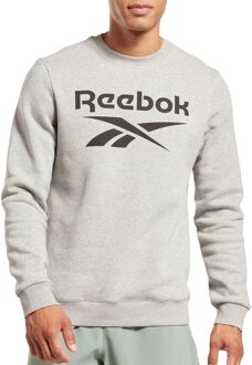 Reebok Identity Fleece Sweater Heren lichtgrijs - zwart - XXL
