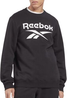 Reebok Identity Fleece Sweater Heren zwart - wit - L