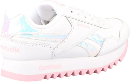 Reebok Kinder/Kinder Royal Classic Jogger Platform Trainers (Wit/Roze)