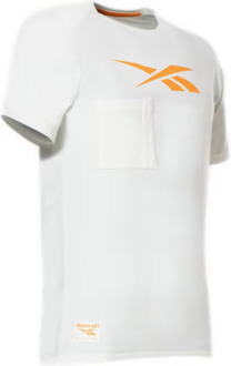 Reebok Knit T-shirt 003 Lockup Wit | Wit | Maat M - 690774740785