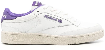 Reebok Paarse Club C 85 Low-Top Sneakers Reebok , Purple , Heren - 41 Eu,40 EU