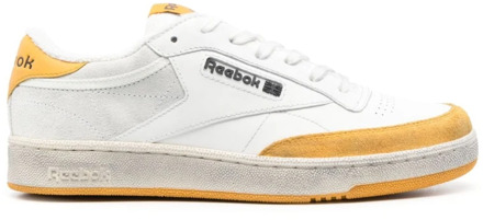 Reebok Palm Angels Oranje Logo-Patch Sneakers Reebok , Orange , Heren - 40 1/2 EU