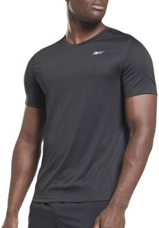 reebok training tech sportshirt zwart heren - M