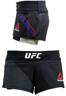 Reebok UFC Ronda Rousey Octagon Zwart Korte Broek