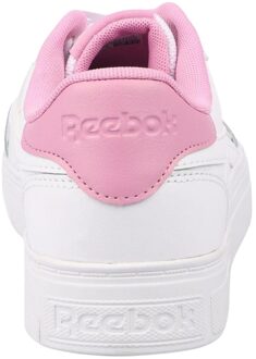 Reebok Volwassen Court Advance Bold lederen schoenen voor uniseks (Wit/Roze) - maat EU 38 / UK 5