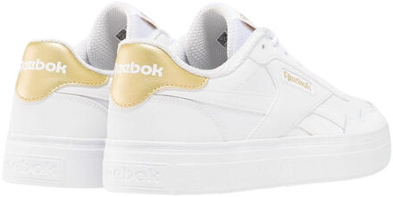 Reebok Volwassen uniseks Court Advance Clip Trainers (Wit/Goud) Wit & Goud