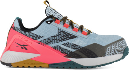 Reebok Werkschoen Nano IB382 S1PS | Blauw/Roze | Maat 37 - 690774734869