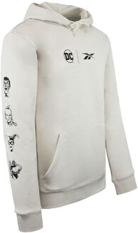 Reebok x DC Logo Heren Off White Hoodie Gebroken wit - XL