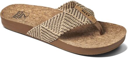 Reef Cushion Strand Teenslipper Dames bruin - crème - 36