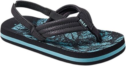 Reef Little Ahi Teenslippers Junior zwart - blauw - 23