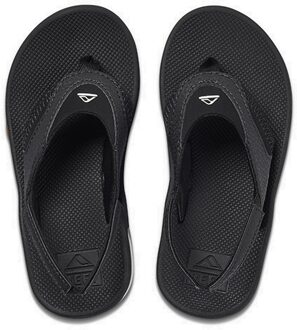 Reef Little Fanning Jongens Slippers - Black/Silver - Maat 23.24