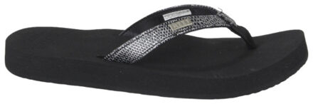 Reef Star Cushion Sassy Dames Slippers - Black/Silver - Maat 42.5