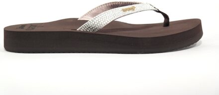 Reef Star Cushion Sassy Dames Slippers - Brown/White - Maat 40