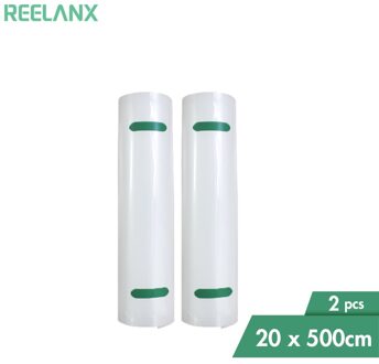 Reelanx Vacuüm Zakken 2 Rolls 20*500Cm Voor Voedsel Vacuüm Sealer Verpakking Verpakking Machine