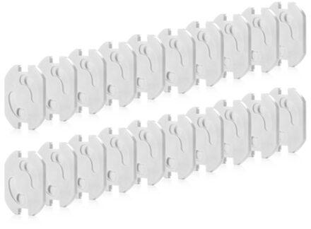 REER Zelfklevende contactdoosbeschermers, 20 stuks wit