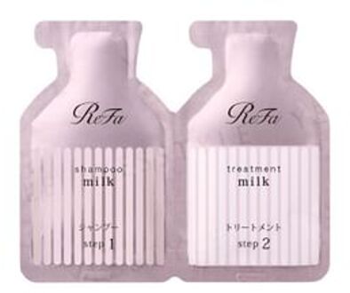 ReFa Milk Protein Pink Anti Frizz Shampoo & Hair Treatment Trial Set 10ml + 10g
