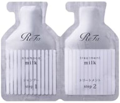 ReFa Milk Protein Shampoo & Hair Treatment Trial Set White Floral Musk - 10ml + 10g
