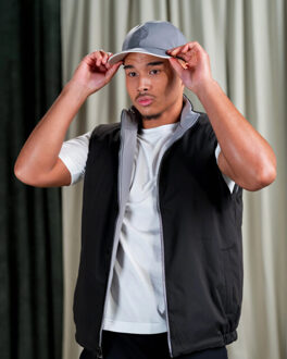 Refection reversibe bodywarmer Grijs - S