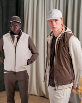 Refection reversibe bodywarmer - maat XXL Bruin